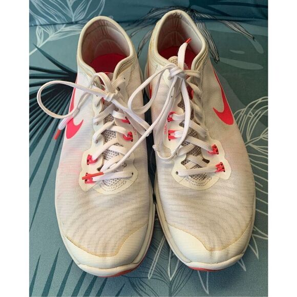 NIKE FLEX SUPREME TR4 white pink SNEAKER GYM SHOES sz 8 - Picture 2 of 7